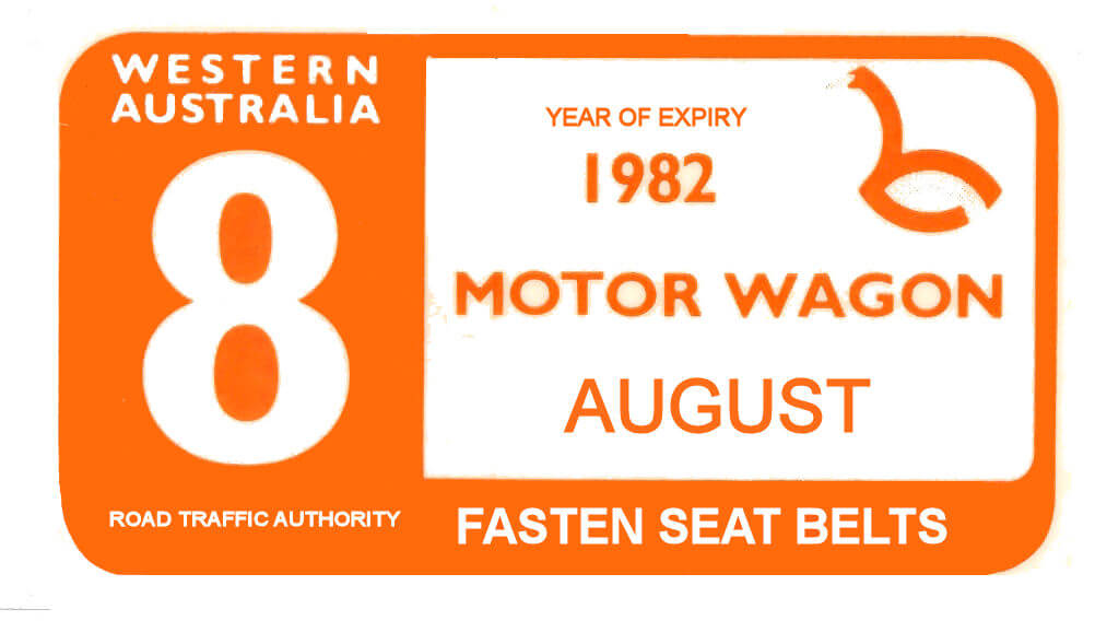 (image for) Australia 1981-82 WA Inspection Sticker